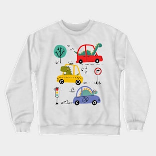 Dino racing Crewneck Sweatshirt